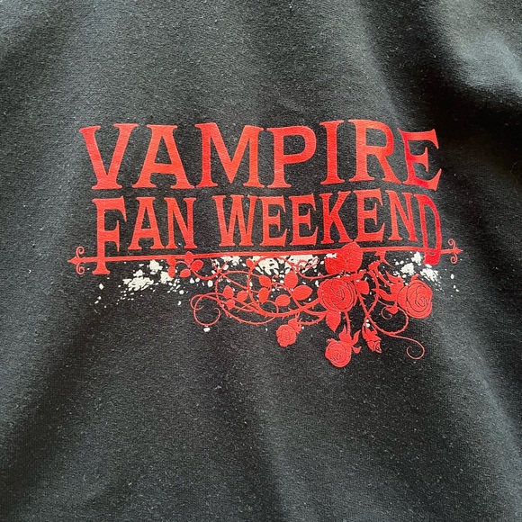 Vampire Diaries Fan Weekend Black Hoodie. XL Unisex. - Picture 3 of 4